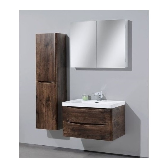 Пенал подвесной BelBagno ANCONA-N-1700-2A-SC-RW-L 35 см, левый, темный дуб - фото 2