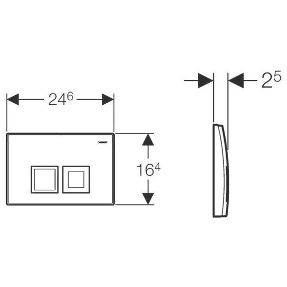 Смывная клавиша Geberit Delta 50 115.135.21.1 - фото 3