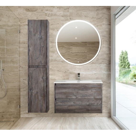 Тумба подвесная с раковиной BelBagno KRAFT-900-2C-SO-PP 90 см, Pino Pasadena - фото 3
