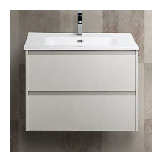 Тумба подвесная с раковиной BelBagno KRAFT-600-2C-SO-BO 60 см, Bianco Opaco, Цвет фасада: Bianco Opaco - фото 
