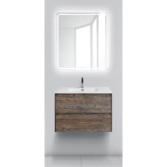 Тумба подвесная с раковиной BelBagno KRAFT-600-2C-SO-PP 60 см, Pino Pasadena, Цвет фасада: Pino Pasadena - фото 2