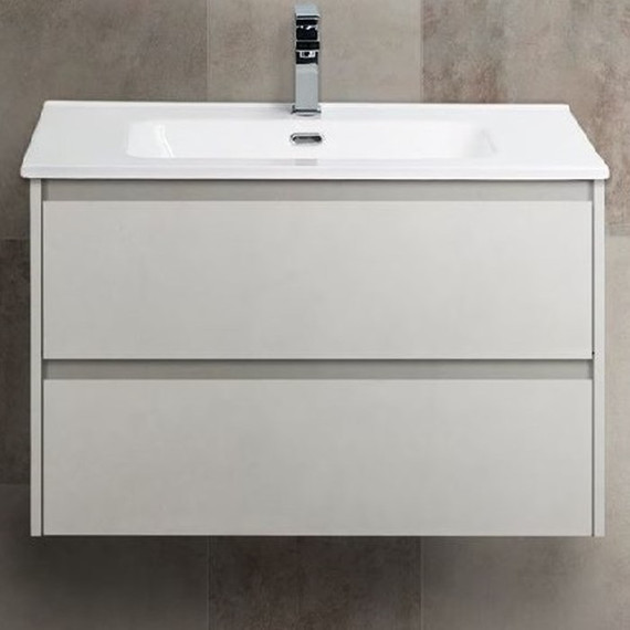 Тумба подвесная с раковиной BelBagno KRAFT-700-2C-SO-BO 70 см, Bianco Opaco - фото 