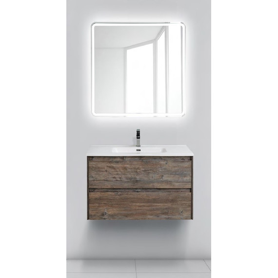 Тумба подвесная с раковиной BelBagno KRAFT-700-2C-SO-PP 70 см, Pino Pasadena - фото 2