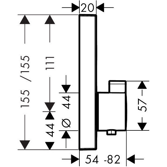 Термостат для душа Hansgrohe Shower Select 15762000 - фото 4