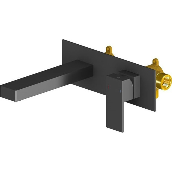 Смеситель для раковины настенный Timo Selene 2071/03SM, черный - фото 