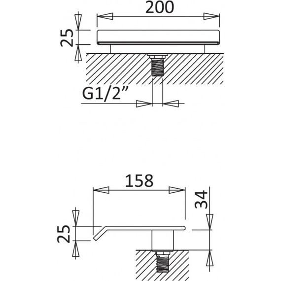 Излив на борт ванны Cezares PORTA-SCV-01, Цвет производителя: хром - фото 2