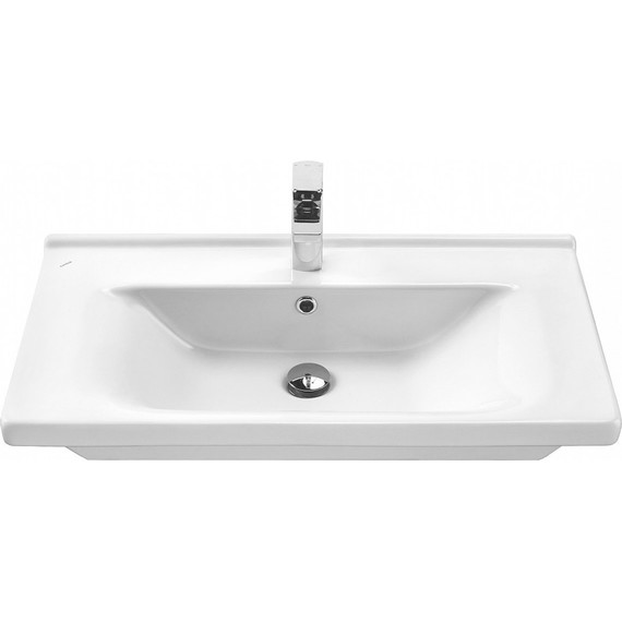 Тумба подвесная с раковиной Акватон Капри 80 см 1A2302K1KP010, белый - фото 10