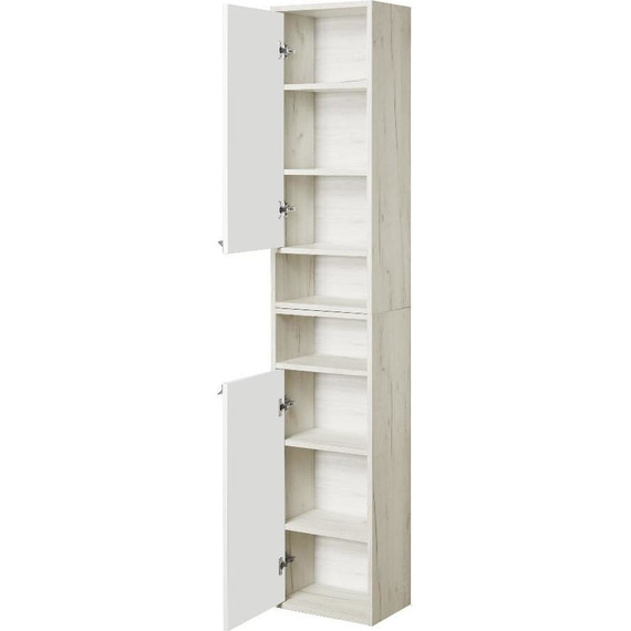 Шкаф подвесной Акватон Флай 35 см 1A237903FAX1R, белый/дуб крафт - фото 7