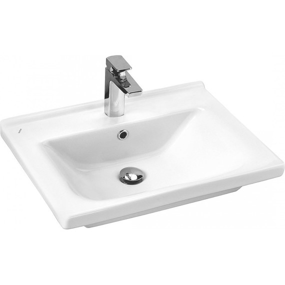 Тумба подвесная с раковиной Акватон Флай 60 см 1A2373K0FAX10, белый/дуб крафт - фото 7