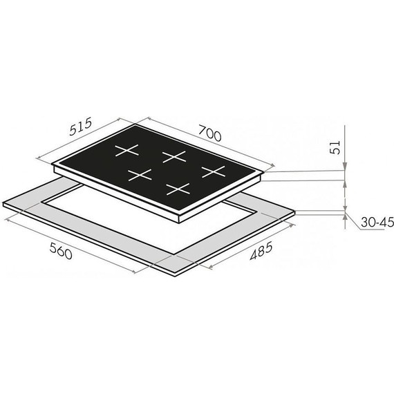 Газовая варочная поверхность Maunfeld EGHS.75.33CS/G - фото 2