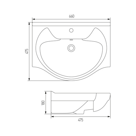 Тумба напольная с раковиной Акватон ЛИАНА 65 см 1A1657K0LL010, белый - фото 7