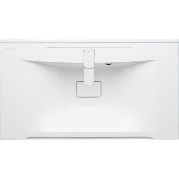 Тумба подвесная с раковиной Акватон Мадрид 80М см 1A126801MA010, белый - фото 7