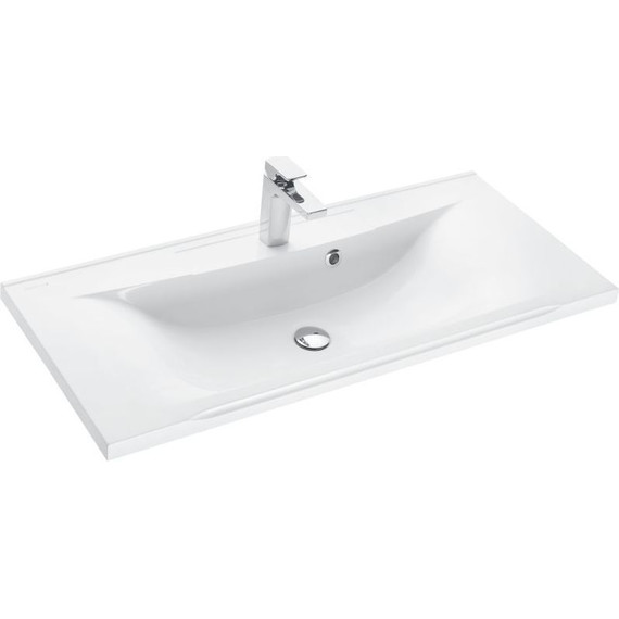 Тумба подвесная с раковиной Акватон Диор 100 см 1A167701DR010, белый - фото 7