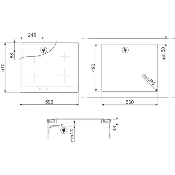 Электрическая варочная поверхность Smeg Coloniale P864AO - фото 2