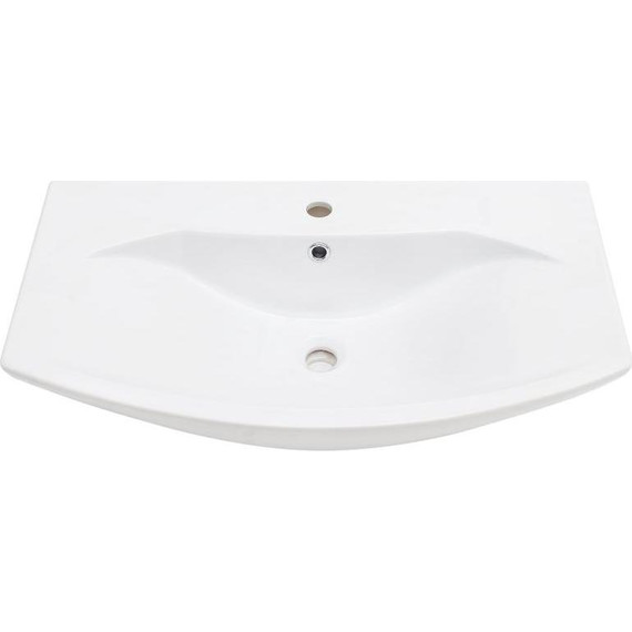 Тумба подвесная с раковиной Акватон Ария 80М см 1A1408K0AA010, белый - фото 5