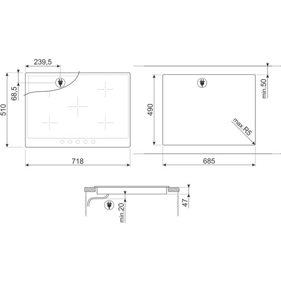 Электрическая варочная поверхность Smeg Coloniale P875AO - фото 2