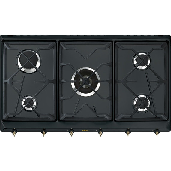 Газовая варочная поверхность Smeg Coloniale SRV896AOGH - фото 
