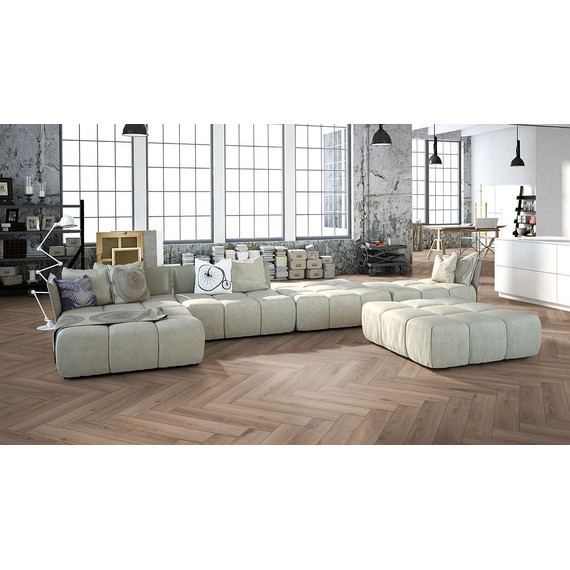 Ламинат Kronotex Herringbone 133x665 мм D 3766, дуб мец - фото 3