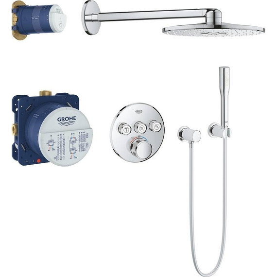 Душевая система для душа с термостатом Grohe Grohtherm SmartControl Perfect 34705000 - фото 