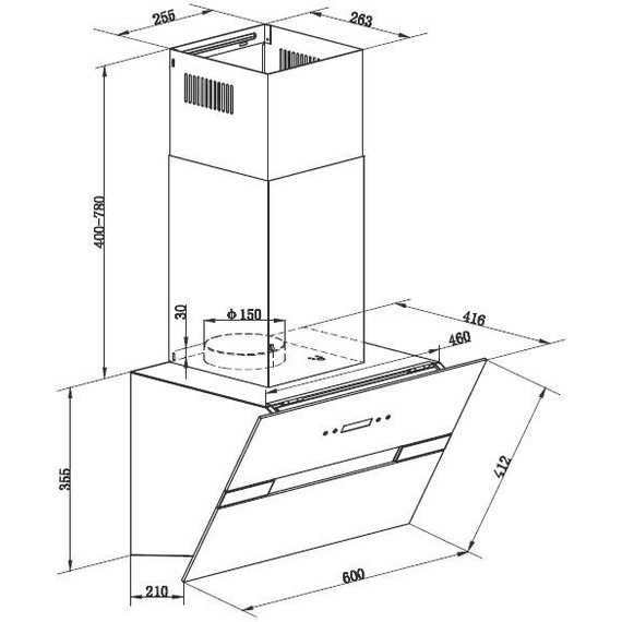 Вытяжка Maunfeld Mersey 60 (белое стекло) - фото 18