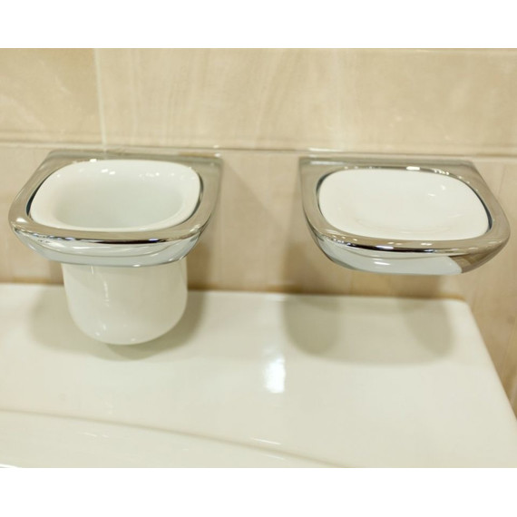 Мыльница Kludi Ambienta 5398505, цвет хром/белый - фото 3