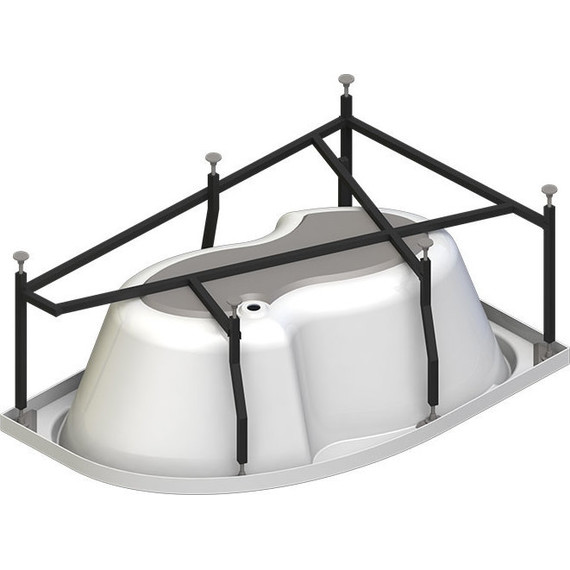 Ванна акриловая Радомир Ирма 3 160x105 см L (в комплекте каркас), Размер - мм: 1600х1050 - фото 6