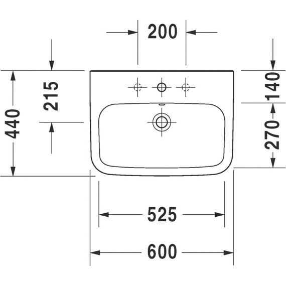 Раковина Duravit Durastyle 60 см 2319600000 - фото 6