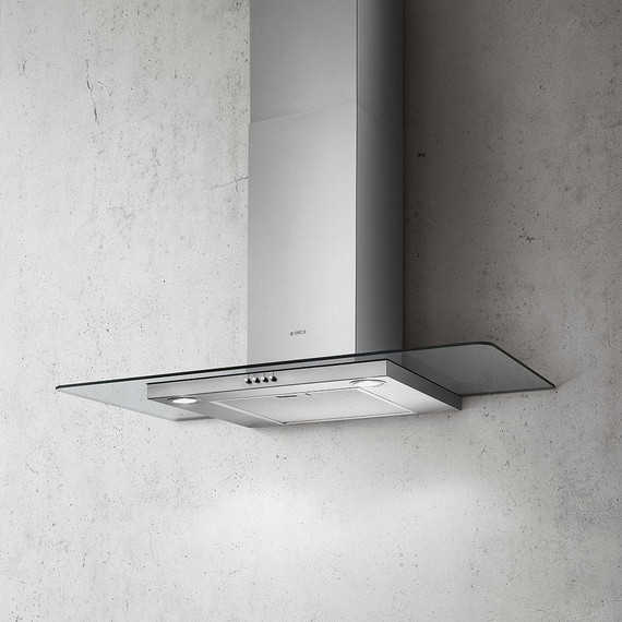 Вытяжка Elica flat Glass IX/A/90 (прозрачное стекло) - фото 