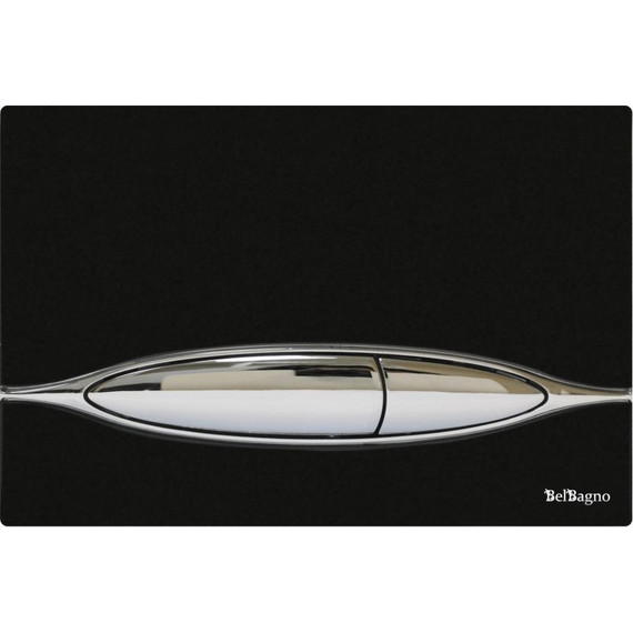 Кнопка смыва BelBagno ARTCRAFT BB-P46001, хром/черный - фото 