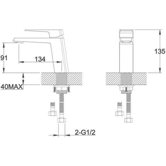 Смеситель для раковины BelBagno Arlie ARL-LVM-CRM - фото 2