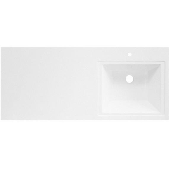 Тумба напольная с раковиной-столешницей BelBagno LAVANDERIA-580/1200-2C-PIA-BL 120 см R, Bianco Opaco - фото 4