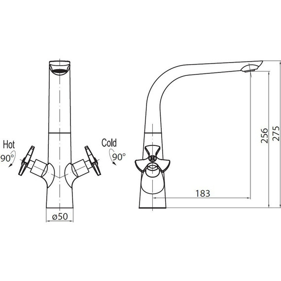 Смеситель для кухни BelBagno Elica ELI-LAM-CRM/Tre - фото 2