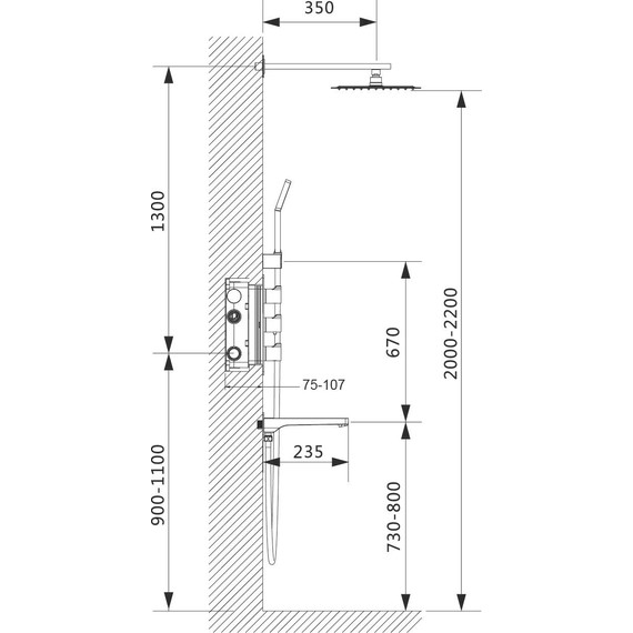 Душевая система для ванны с термостатом Timo Petruma SX-5049/00SM - фото 6
