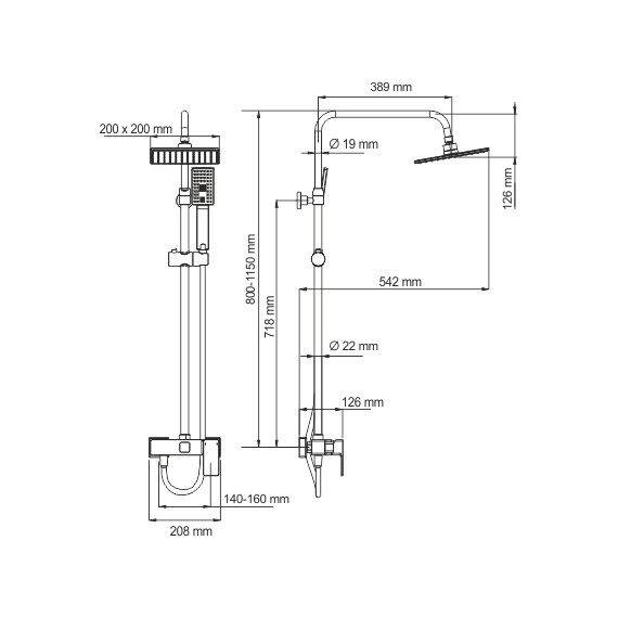 Душевая стойка WasserKraft A17702 - фото 7