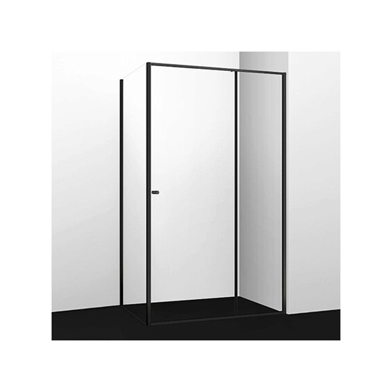 Душевое ограждение WasserKraft Dill 100х90 см 61S22, чёрный/прозрачное - фото 