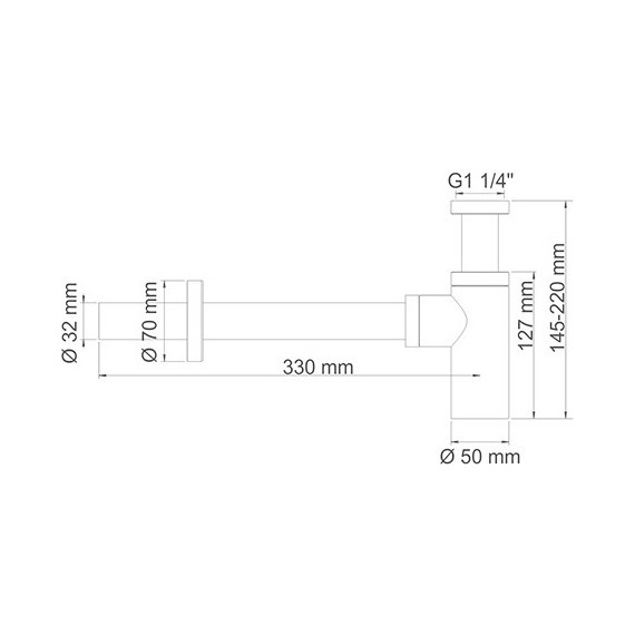 Сифон для умывальника WasserKraft A070 - фото 2