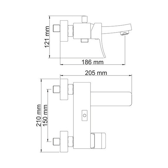 Смеситель для ванны WasserKraft Exter 1601, светлая бронза - фото 6