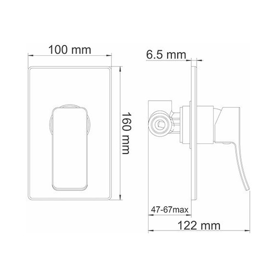 Смеситель для душа WasserKraft Exter 1651, светлая бронза - фото 4