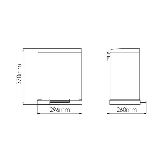 Ведро для мусора с педалью WasserKraft K-622 - фото 6