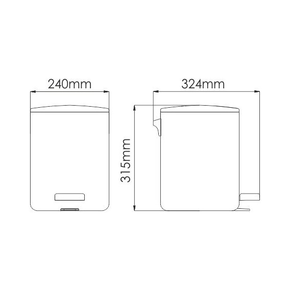 Ведро для мусора с педалью WasserKraft K-649 - фото 8