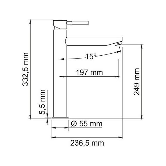 Смеситель для раковины высокий WasserKraft Main 4103H - фото 5