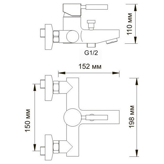 Смеситель для ванны WasserKraft Wern 4201 - фото 9