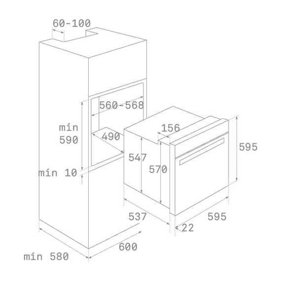 Электрический духовой шкаф Teka Maestro HLB 850 Stainless steel 41560290 (чёрное стекло) - фото 4
