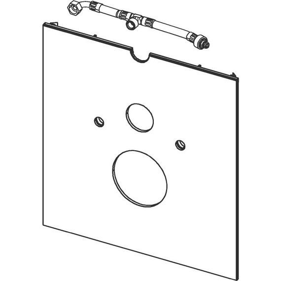 Нижняя панель TECElux 9650102, стекло белое - фото 2