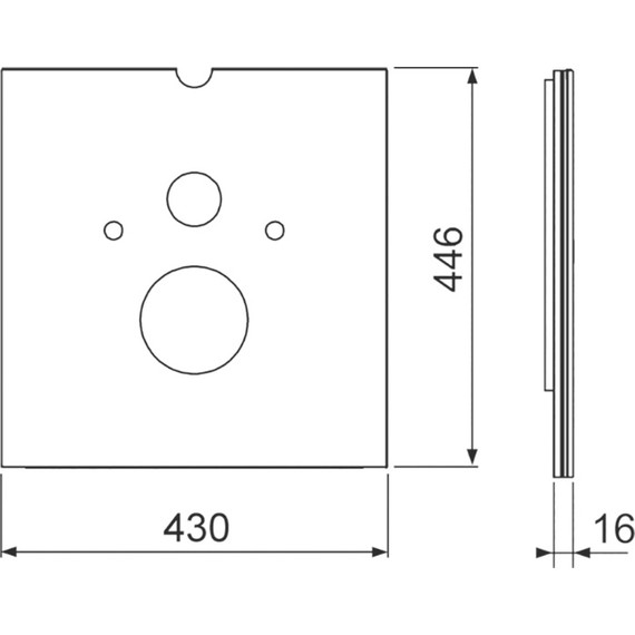 Нижняя панель TECElux 9650102, стекло белое - фото 3