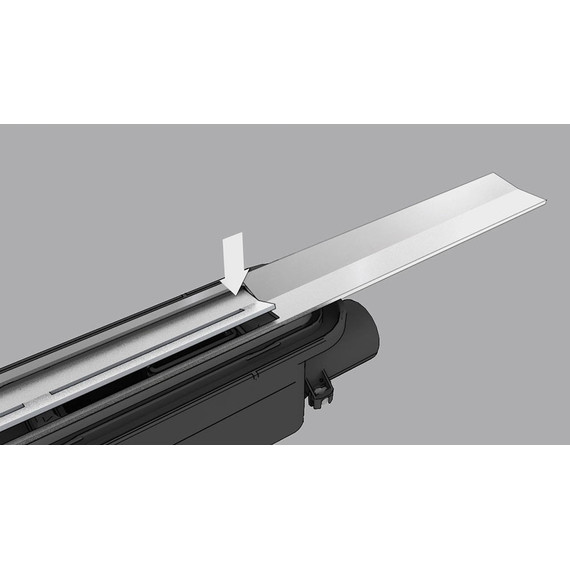 Трап TECEdrainprofile 90 см 670901, нержавеющая сталь, сатин/черный хром, Цвет производителя: сатин, чёрный хром, Размер трапа: 900 - фото 7