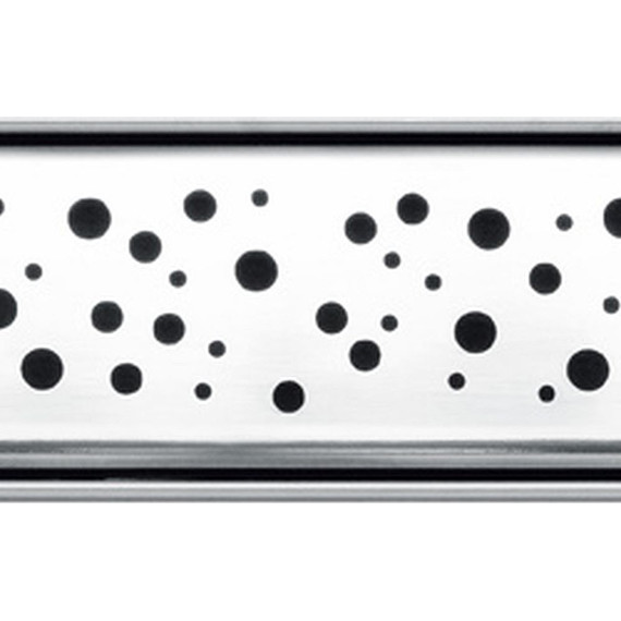 Решетка TECEdrainline "drops" для трапа 150 см 601530, нержавеющая сталь, хром глянцевый - фото 2