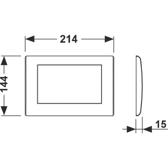 Кнопка смыва TECEplanus 9240314, металлическая, белый глянцевый - фото 2
