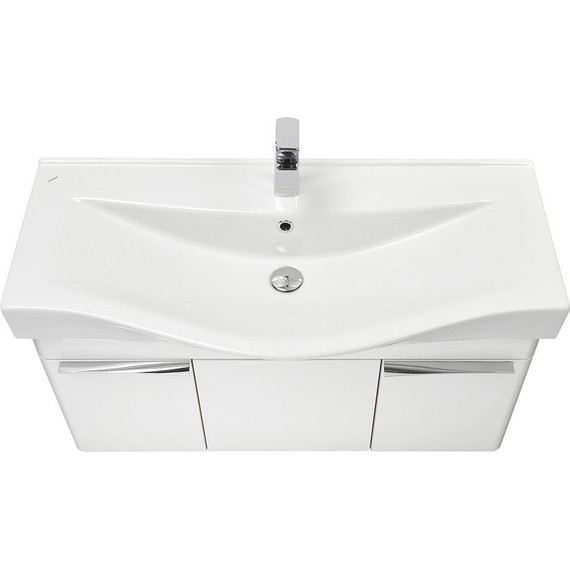 Тумба подвесная с раковиной Акватон Беверли 100 см 1A2367K0BV010, белый - фото 5
