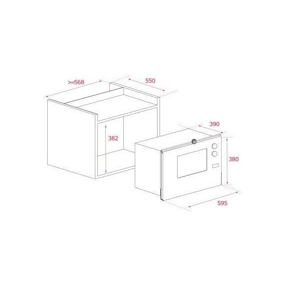 Встраиваемая микроволновая печь Teka Maestro ML 825 TFL 40590640 (чёрное стекло) - фото 3